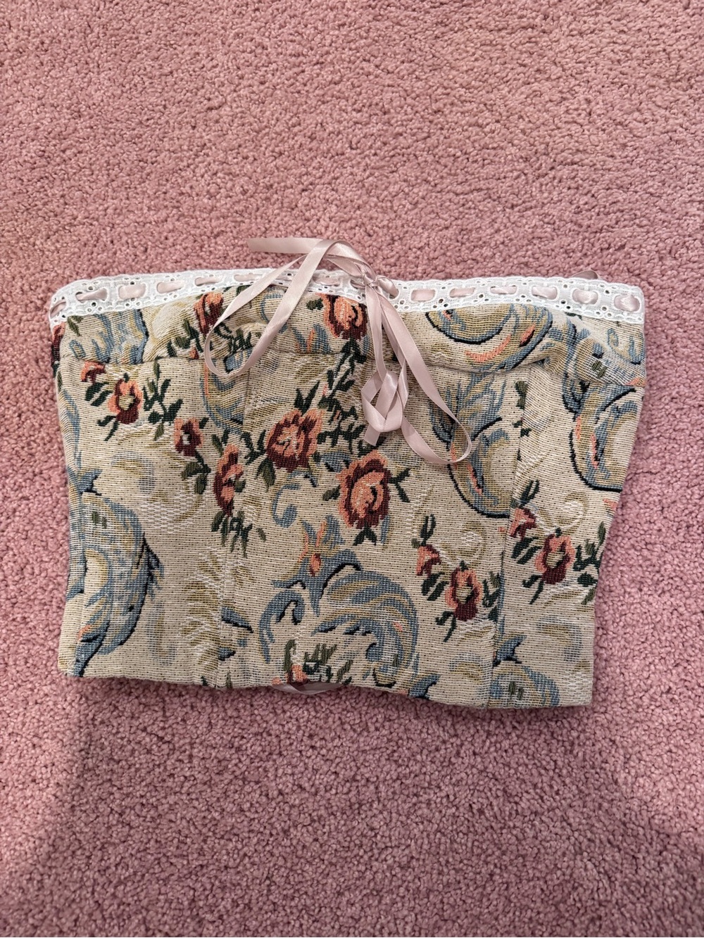 TIC TOC Beige Lace-Up Skirt (S)